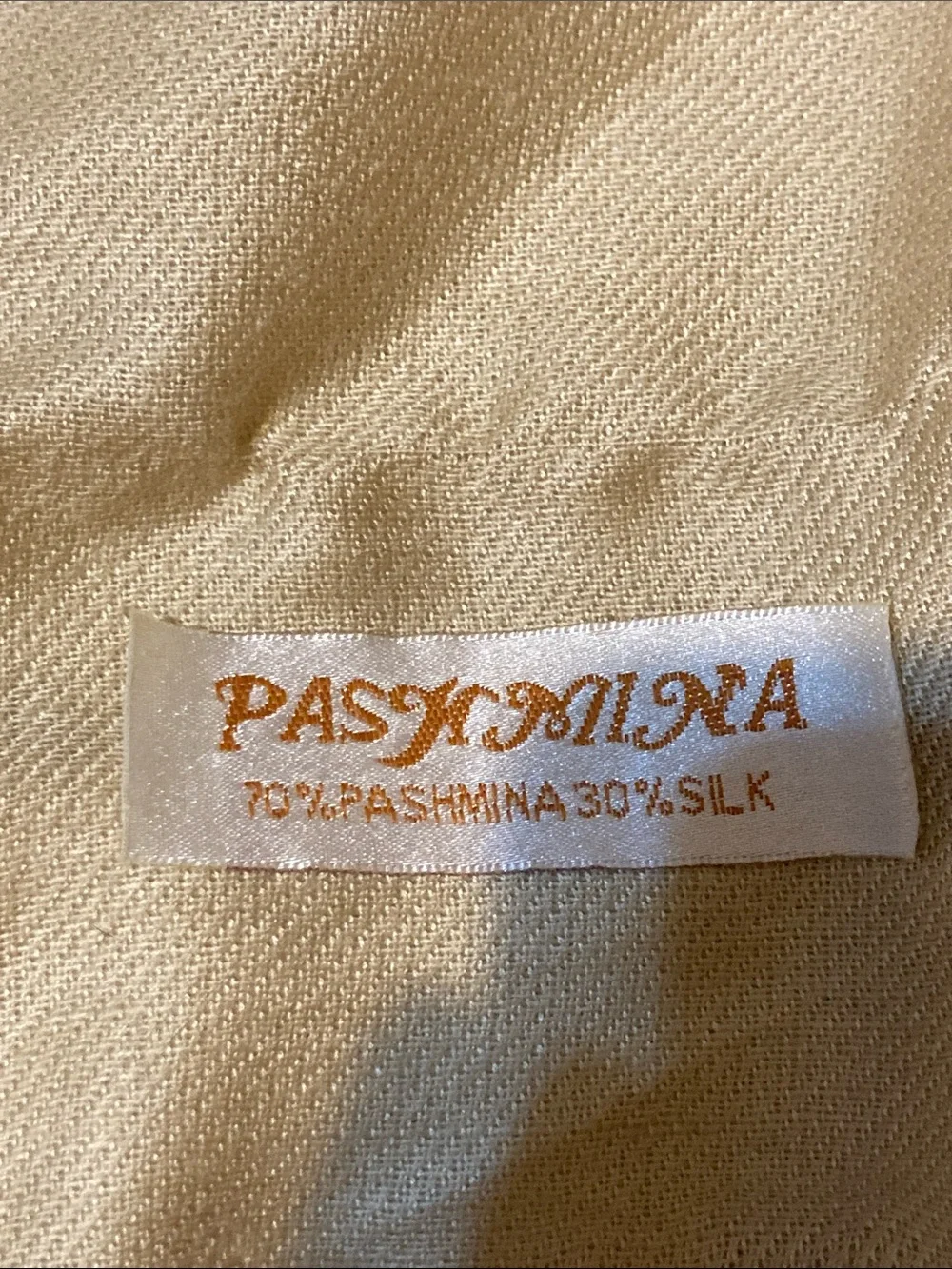 Two Pashmina Wraps in Rosewood and Cream